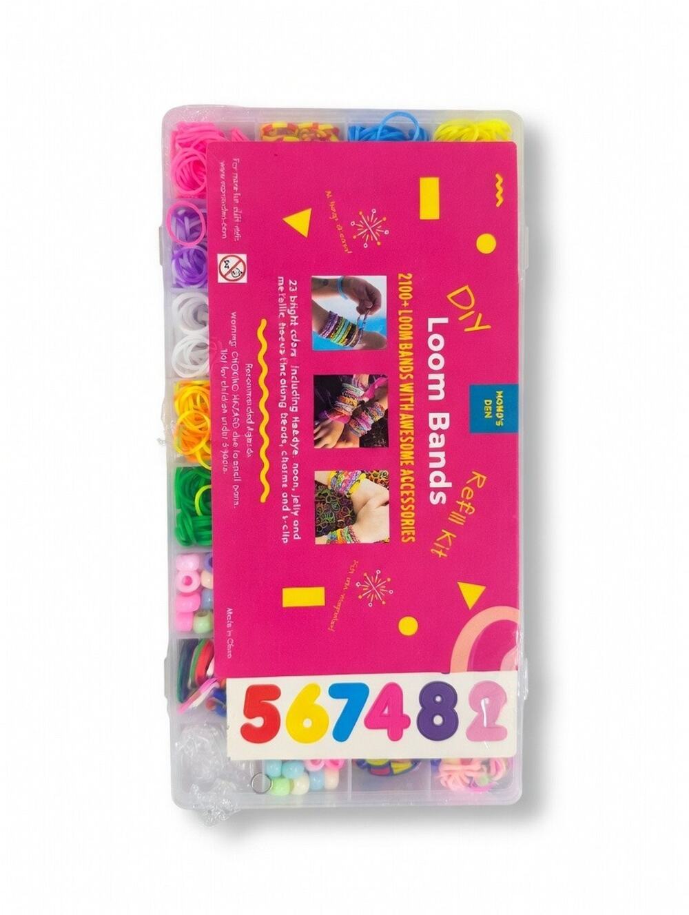 DIY Loom Bands Refill Kit – 2100+ Bands with Awesome Accessories